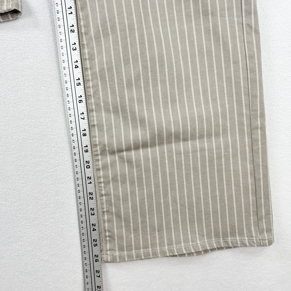 Nydj Mona Wide Leg Striped Denim Jeans Size 0 Ankle Length‎ NEW - Picture 8 of 9